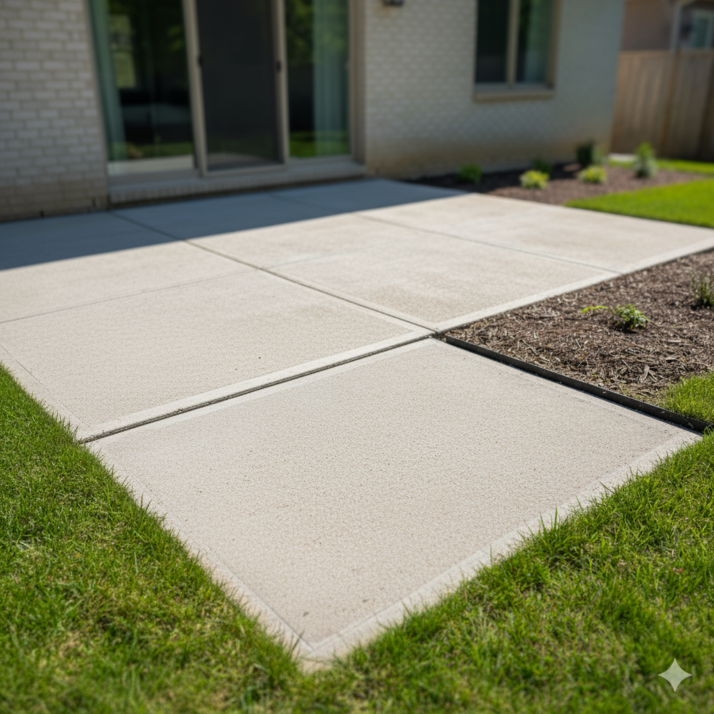 Same patio perfectly level after lifting